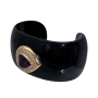 black-horn-purple-stone-diamond-white-gold-cuff-bracelet-1